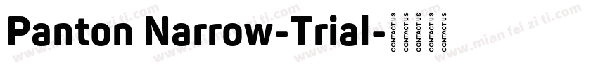 Panton Narrow-Trial字体转换